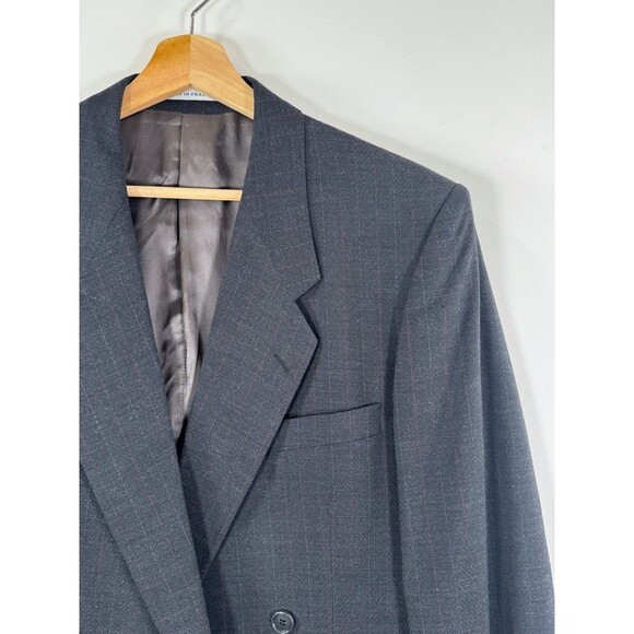 VINTAGE Yves Saint Laurent Blazer Black Double Breasted Sport Coat 40R - Picture 7 of 11